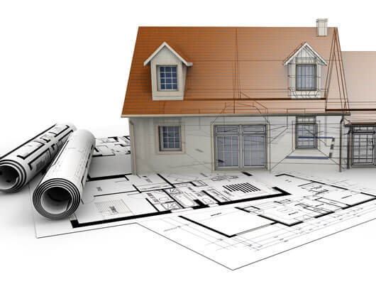 Blue print 3d concept